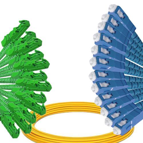 12 Fiber E2000/APC to SC/UPC Patch Cord OS2 9/125 Singlemode