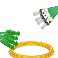 4 Fiber E2000/APC to ST/APC Patch Cord OS2 9/125 Singlemode