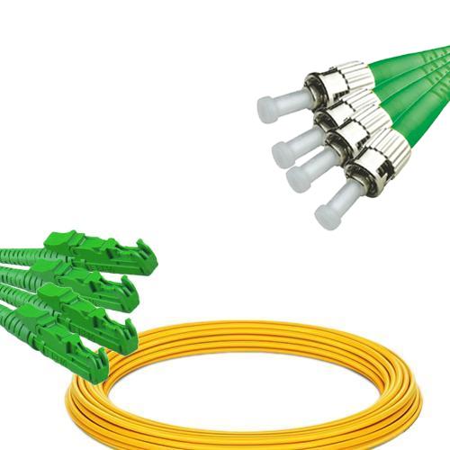4 Fiber E2000/APC to ST/APC Patch Cord OS2 9/125 Singlemode