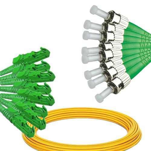 8 Fiber E2000/APC to ST/APC Patch Cord OS2 9/125 Singlemode
