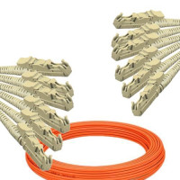 6 Fiber E2000/UPC to E2000/UPC Patch Cord OM1 62.5/125 Multimode