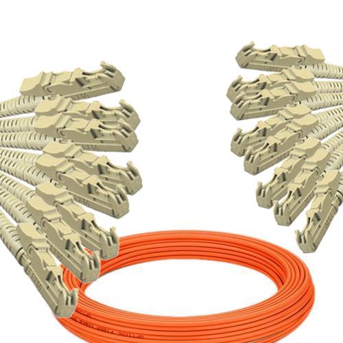 8 Fiber E2000/UPC to E2000/UPC Patch Cord OM2 50/125 Multimode