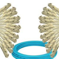 12 Fiber E2000/UPC to E2000/UPC Patch Cord OM3 50/125 Multimode