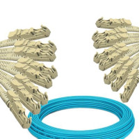 8 Fiber E2000/UPC to E2000/UPC Patch Cord OM4 50/125 Multimode