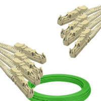 4 Fiber E2000/UPC to E2000/UPC Patch Cord OM5 50/125 Multimode