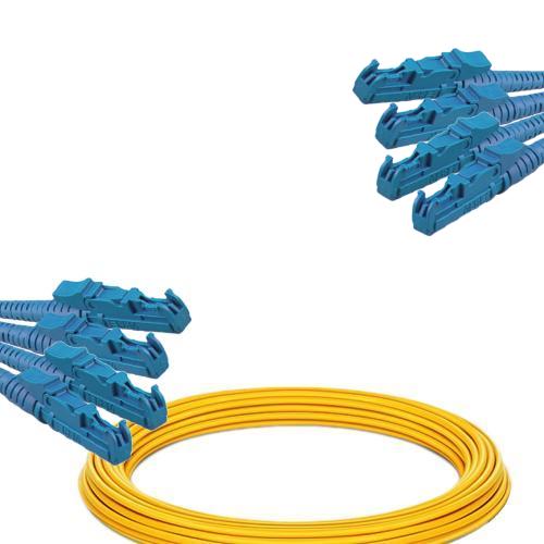 4 Fiber E2000/UPC to E2000/UPC Patch Cord OS2 9/125 Singlemode