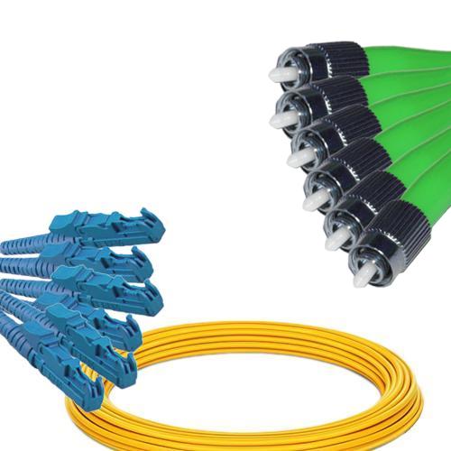 6 Fiber E2000/UPC to FC/APC Patch Cord OS2 9/125 Singlemode
