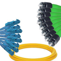 8 Fiber E2000/UPC to FC/APC Patch Cord OS2 9/125 Singlemode