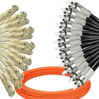 12 Fiber E2000/UPC to FC/UPC Patch Cord OM2 50/125 Multimode