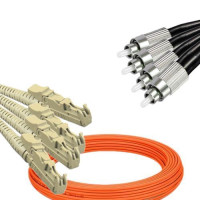 4 Fiber E2000/UPC to FC/UPC Patch Cord OM2 50/125 Multimode