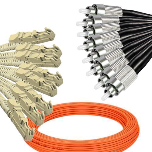 8 Fiber E2000/UPC to FC/UPC Patch Cord OM2 50/125 Multimode
