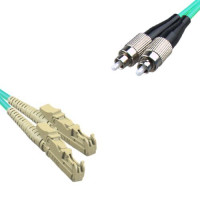 E2000/UPC to FC/UPC Patch Cord OM4 50/125 Multimode Duplex