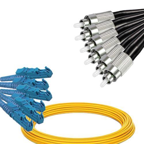 6 Fiber E2000/UPC to FC/UPC Patch Cord OS2 9/125 Singlemode