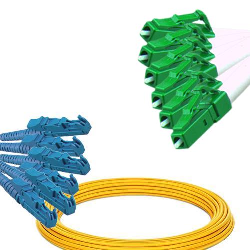 6 Fiber E2000/UPC to LC/APC Patch Cord OS2 9/125 Singlemode
