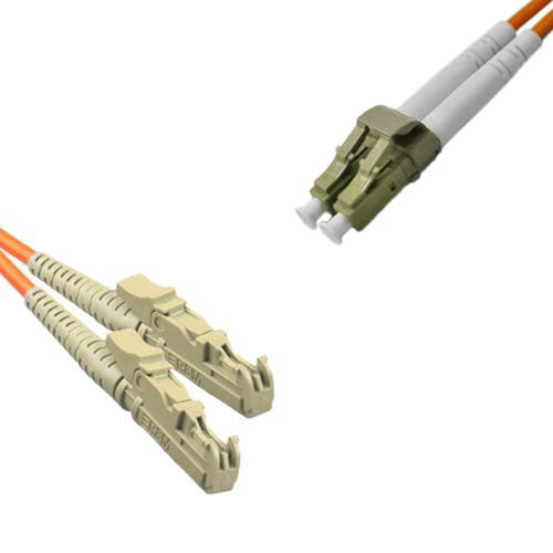 E2000/UPC to LC/UPC Patch Cord OM2 50/125 Multimode Duplex