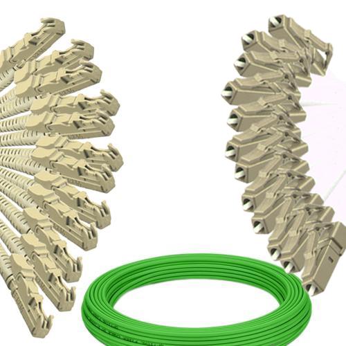 12 Fiber E2000/UPC to LC/UPC Patch Cord OM5 50/125 Multimode