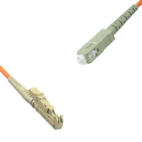 E2000/UPC to SC/UPC Patch Cord OM1 62.5/125 Multimode Simplex