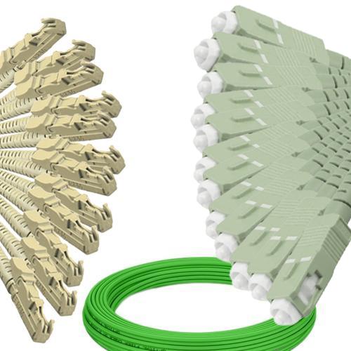 12 Fiber E2000/UPC to SC/UPC Patch Cord OM5 50/125 Multimode