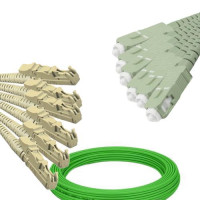 6 Fiber E2000/UPC to SC/UPC Patch Cord OM5 50/125 Multimode