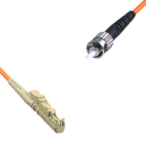 E2000/UPC to ST/UPC Patch Cord OM2 50/125 Multimode Simplex