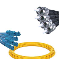 4 Fiber E2000/UPC to ST/UPC Patch Cord OS2 9/125 Singlemode