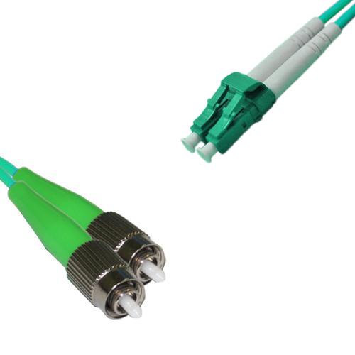 FC/APC to LC/APC Patch Cord OM3 50/125 Multimode Duplex