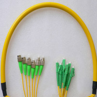 6 Fiber FC/APC to LC/APC Patch Cord OS2 9/125 Singlemode