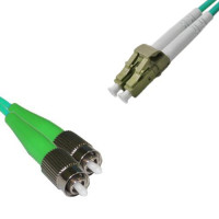 FC/APC to LC/UPC Patch Cord OM4 50/125 Multimode Duplex