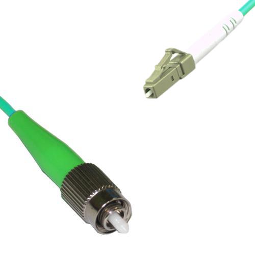 FC/APC to LC/UPC Patch Cord OM4 50/125 Multimode Simplex