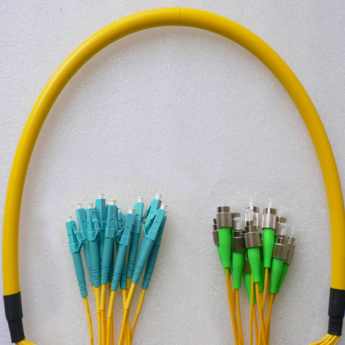 12 Fiber FC/APC to LC/UPC Patch Cord OS2 9/125 Singlemode