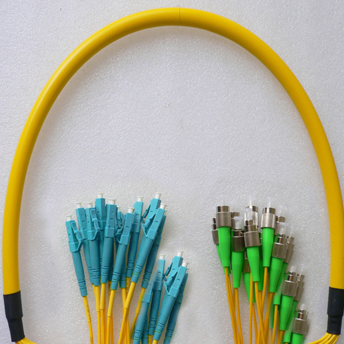 24 Fiber FC/APC to LC/UPC Patch Cord OS2 9/125 Singlemode