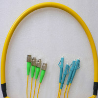 4 Fiber FC/APC to LC/UPC Patch Cord OS2 9/125 Singlemode