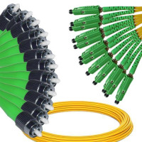 12 Fiber FC/APC to MU/APC Patch Cord OS2 9/125 Singlemode