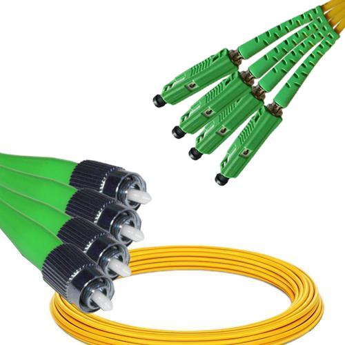 4 Fiber FC/APC to MU/APC Patch Cord OS2 9/125 Singlemode