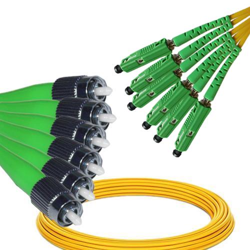 6 Fiber FC/APC to MU/APC Patch Cord OS2 9/125 Singlemode