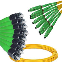 8 Fiber FC/APC to MU/APC Patch Cord OS2 9/125 Singlemode