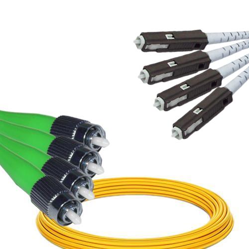 4 Fiber FC/APC to MU/UPC Patch Cord OS2 9/125 Singlemode
