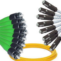8 Fiber FC/APC to MU/UPC Patch Cord OS2 9/125 Singlemode