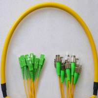 12 Fiber FC/APC to SC/APC Patch Cord OS2 9/125 Singlemode