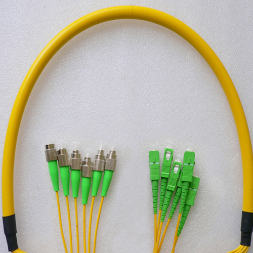 6 Fiber FC/APC to SC/APC Patch Cord OS2 9/125 Singlemode