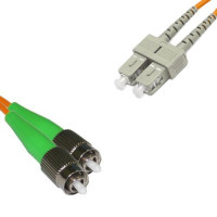 FC/APC to SC/UPC Patch Cord OM2 50/125 Multimode Duplex