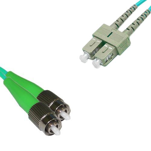 FC/APC to SC/UPC Patch Cord OM3 50/125 Multimode Duplex