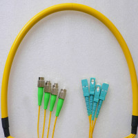 4 Fiber FC/APC to SC/UPC Patch Cord OS2 9/125 Singlemode