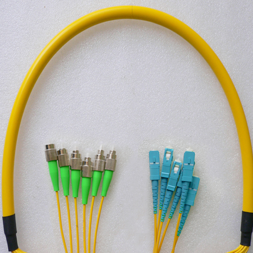 6 Fiber FC/APC to SC/UPC Patch Cord OS2 9/125 Singlemode