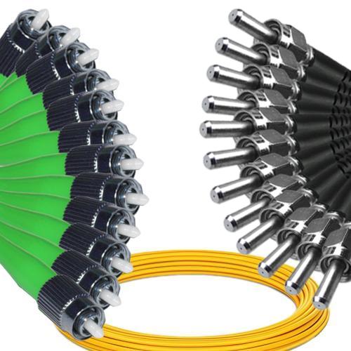 12 Fiber FC/APC to SMA905/UPC Patch Cord OS2 9/125 Singlemode