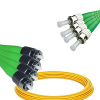 4 Fiber FC/APC to ST/APC Patch Cord OS2 9/125 Singlemode