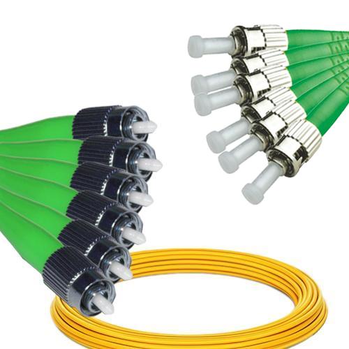 6 Fiber FC/APC to ST/APC Patch Cord OS2 9/125 Singlemode