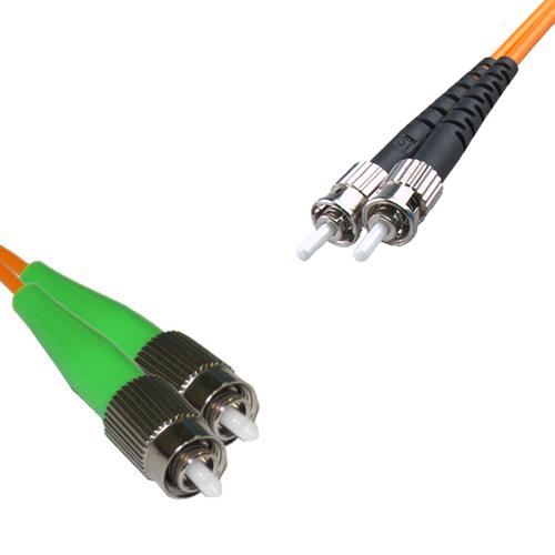 FC/APC to ST/UPC Patch Cord OM2 50/125 Multimode Duplex