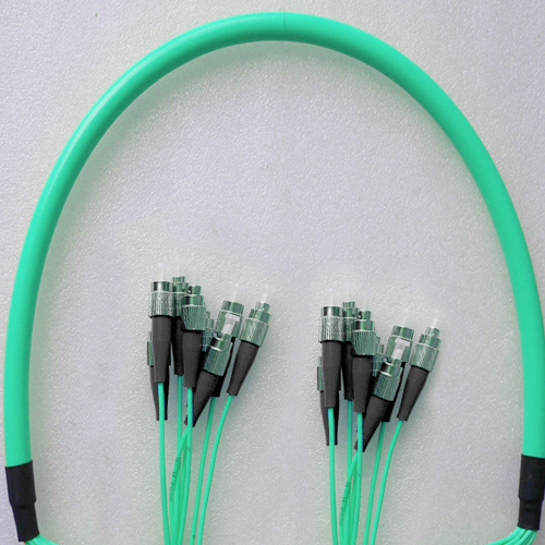 8 Fiber FC/UPC to FC/UPC Patch Cord OM4 50/125 Multimode