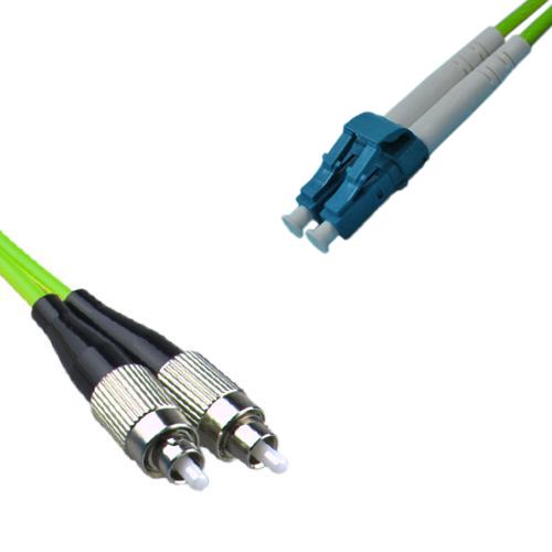 FC/UPC to LC/APC Patch Cord OM5 50/125 Multimode Duplex